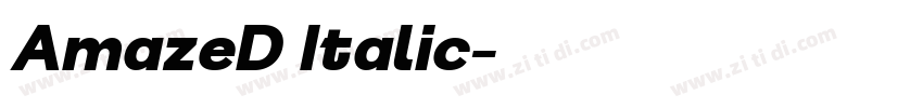AmazeD Italic字体转换